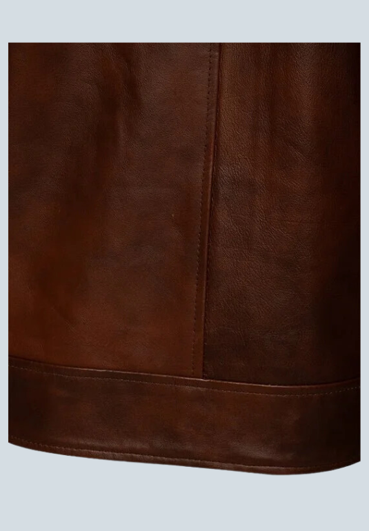 Durning Tone Brown Leather Jacket